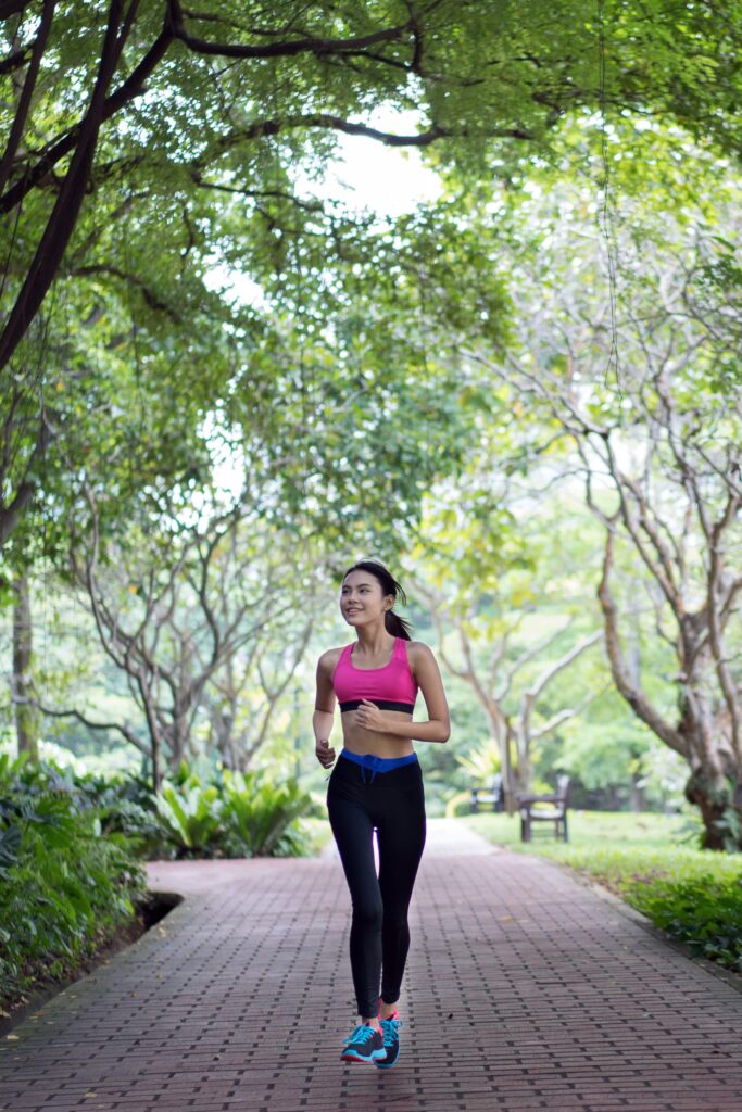 running on a track